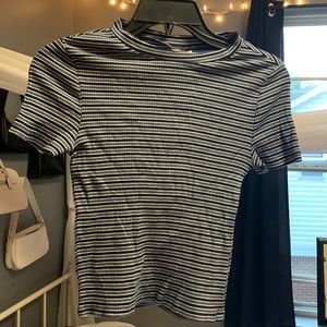 Blue striped top